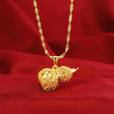 Wishful Gourd Fortune Necklace - Buddha Walks Shop