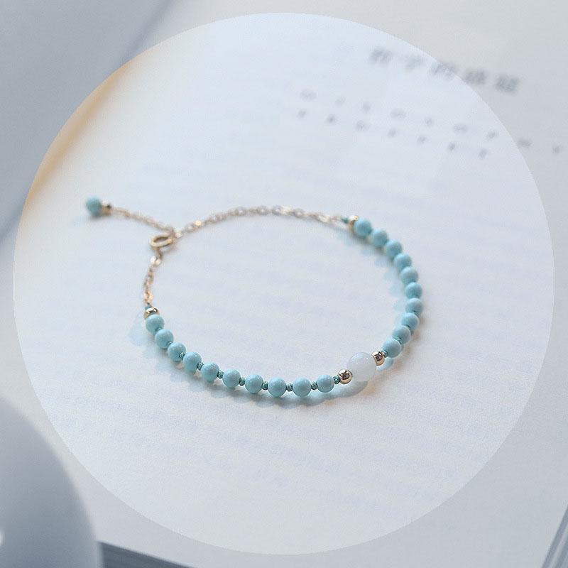 Lucky Natural Turquoise Protection Bracelet - Buddha Walks Shop