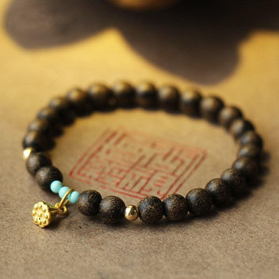 Natural Agarwood Healing Bracelet - Buddha Walks Shop