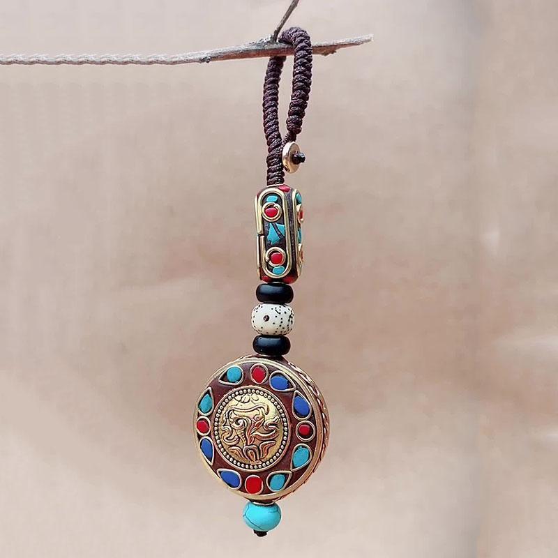 Auspicious Lucky Snail Keychain - Buddha Walks Shop