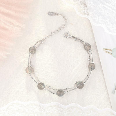 Natural Moonstone Lucky Charm Healing Bracelet - Buddha Walks Shop