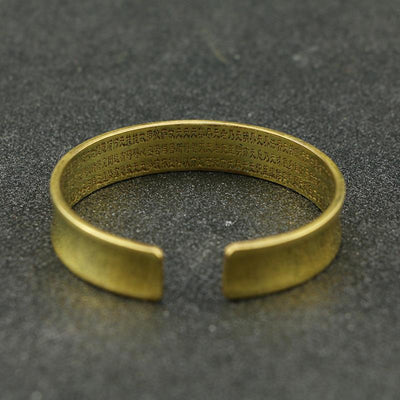 Heart Sutra Mantra Bangle - Buddha Walks Shop