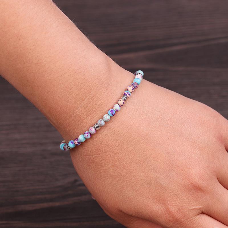 Purple Jasper Charm Bracelet - Buddha Walks Shop