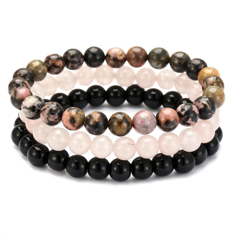 Natural Gemstones Yoga Bracelet - Buddha Walks Shop
