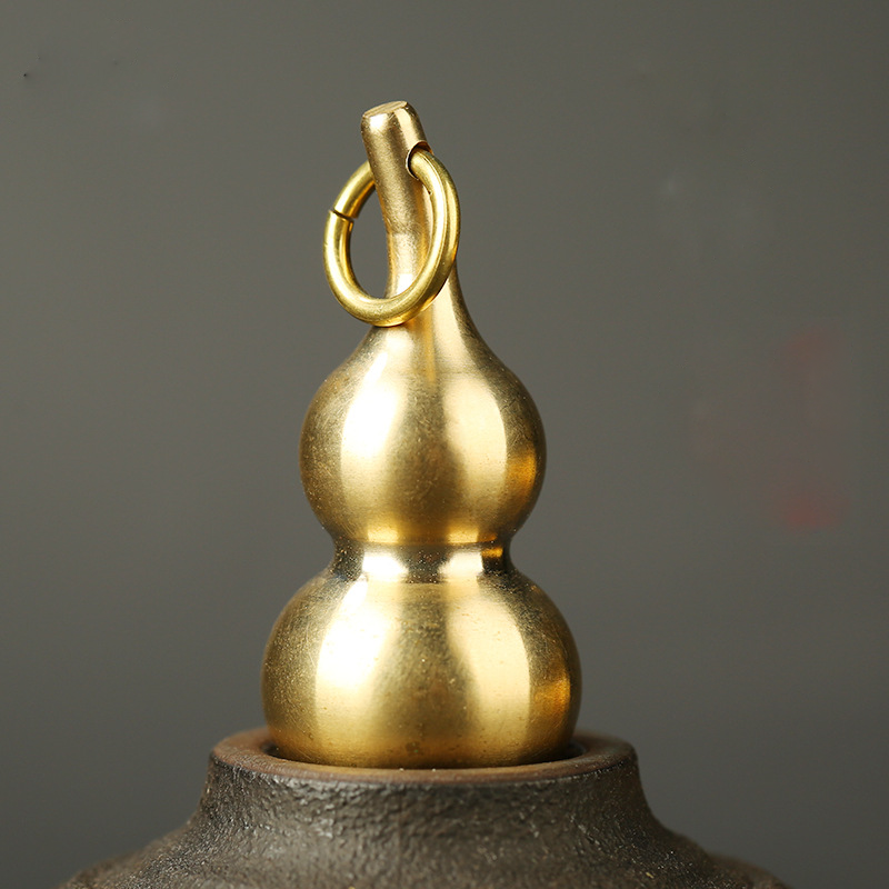 Gourd Good Luck Keychain - Buddha Walks Shop