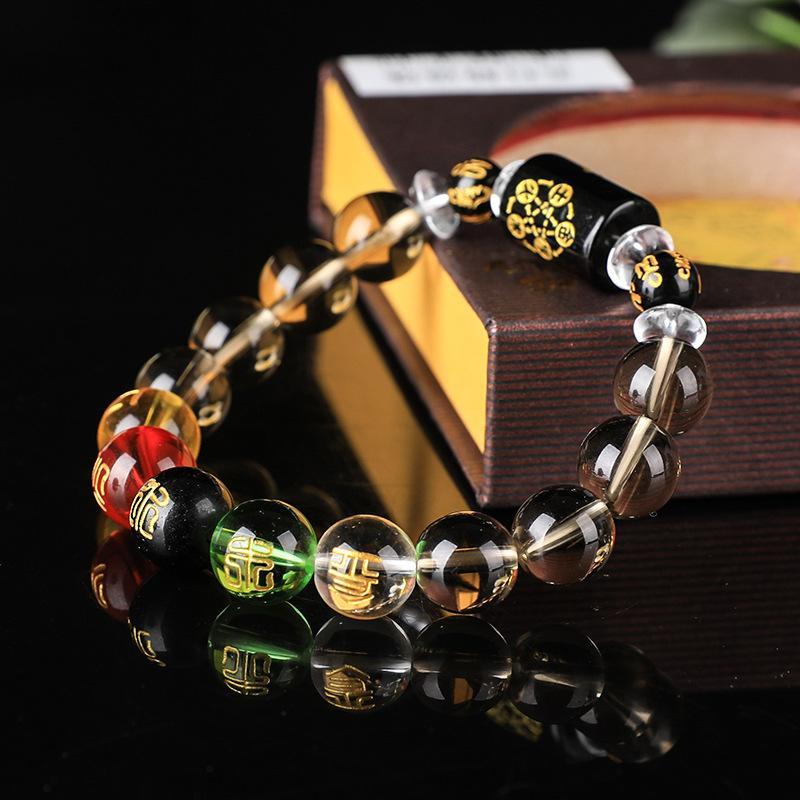 Dark Edition Feng Shui God Of Wealth Bracelet - Buddha Walks Shop