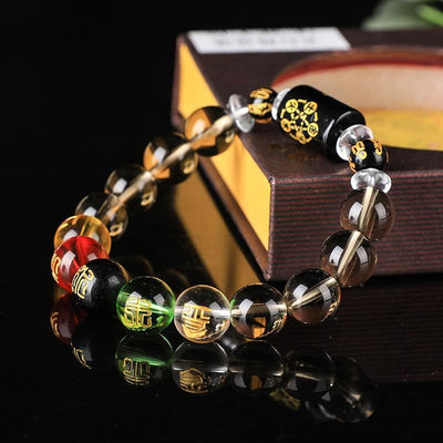 Dark Edition Feng Shui God Of Wealth Bracelet - Buddha Walks Shop