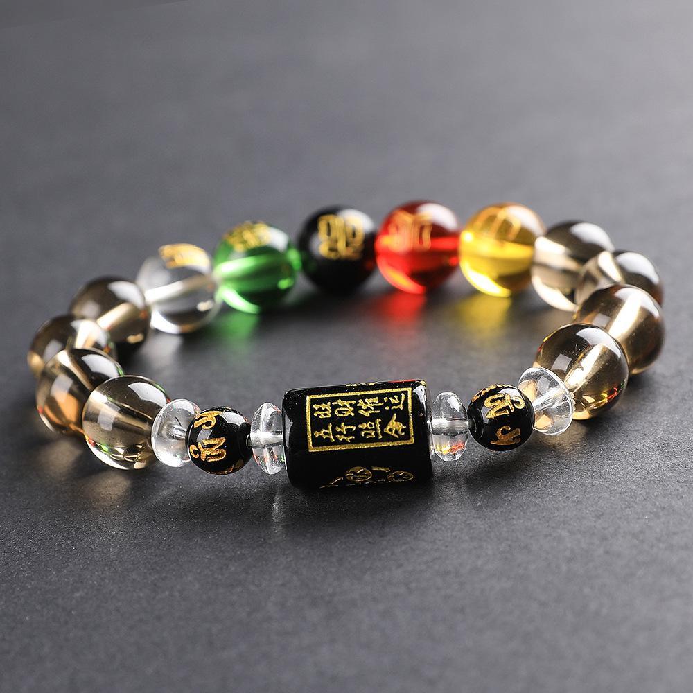 Dark Edition Feng Shui God Of Wealth Bracelet - Buddha Walks Shop