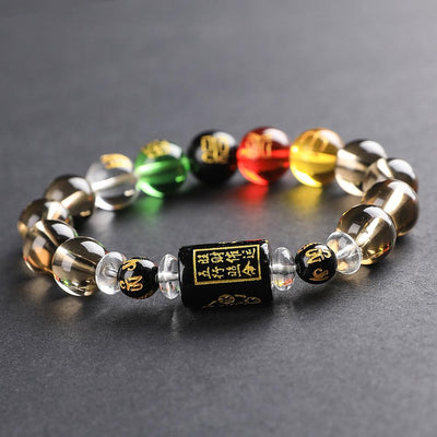 Dark Edition Feng Shui God Of Wealth Bracelet - Buddha Walks Shop