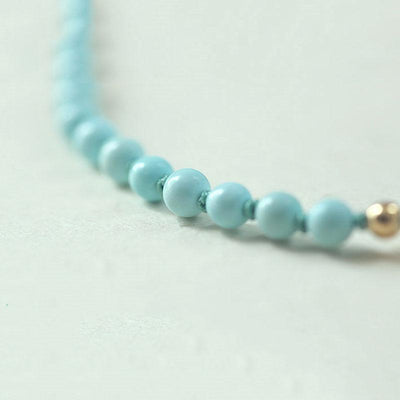 Lucky Natural Turquoise Protection Bracelet - Buddha Walks Shop