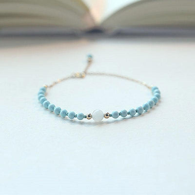 Lucky Natural Turquoise Protection Bracelet - Buddha Walks Shop