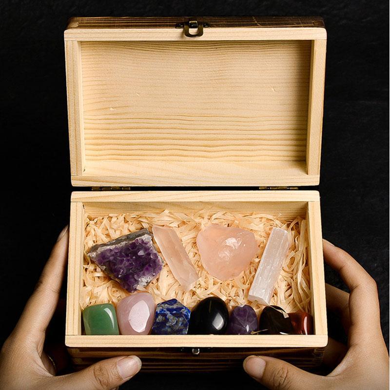 7 Chakra Stones Meditation &amp; Healing Box - Buddha Walks Shop