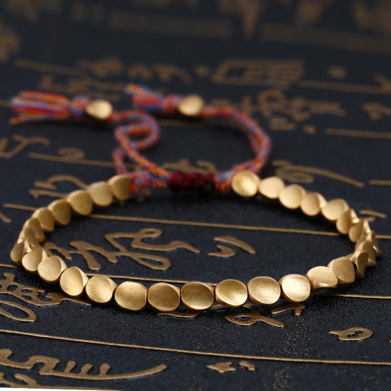 Tibetan Copper Beads Bracelet - Buddha Walks Shop