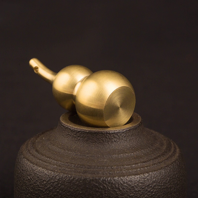 Gourd Good Luck Keychain - Buddha Walks Shop