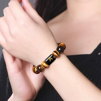 Natural Tiger Eye stone Bracelet - Buddha Walks Shop
