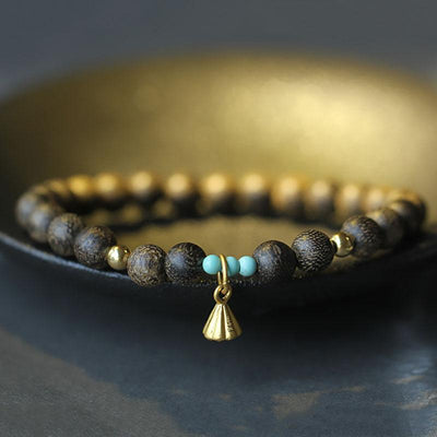 Natural Agarwood Healing Bracelet - Buddha Walks Shop