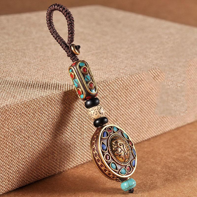 Auspicious Lucky Snail Keychain - Buddha Walks Shop