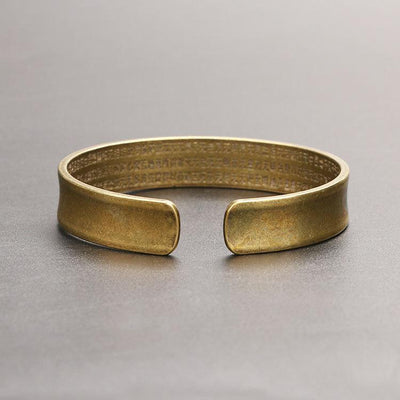 Lotus Heart Sutra Bangle - Buddha Walks Shop