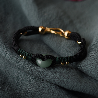 Love and Good Luck  Jade Bracelet - Buddha Walks Shop