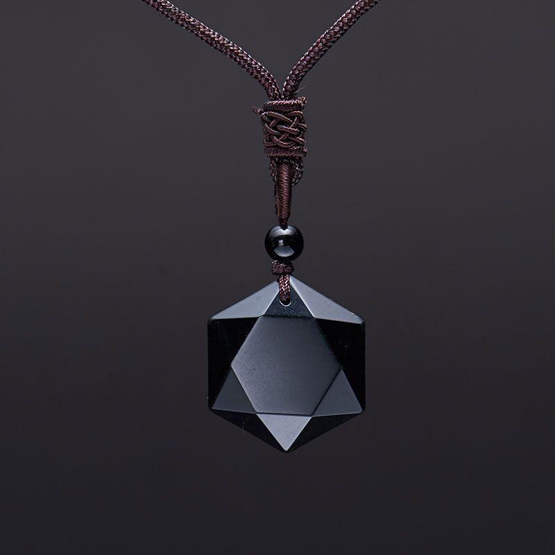 Premium Black Obsidian Talisman - Buddha Walks Shop