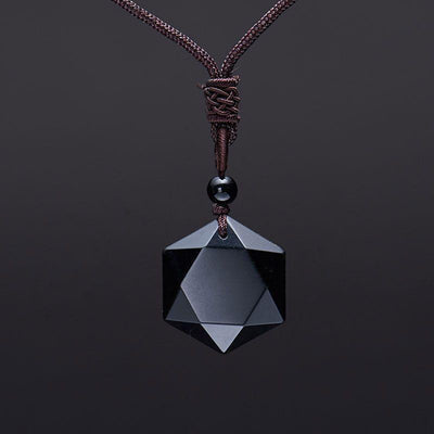 Premium Black Obsidian Talisman - Buddha Walks Shop