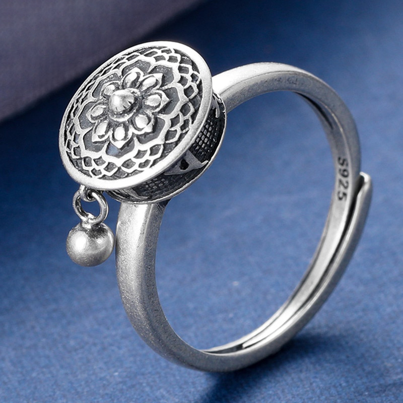 Tibetan Prayer Wheel Ring - Buddha Walks Shop