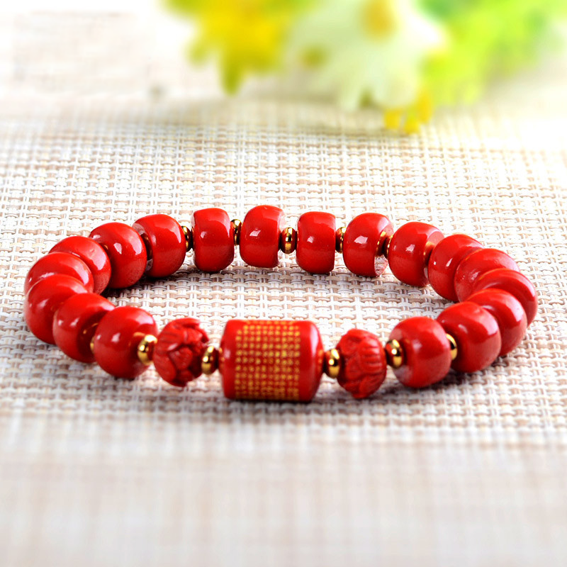 Cinnabar Wealth Bracelet - Buddha Walks Shop