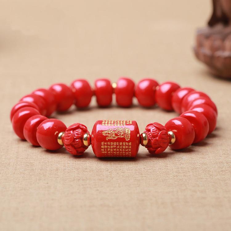 Cinnabar Wealth Bracelet - Buddha Walks Shop