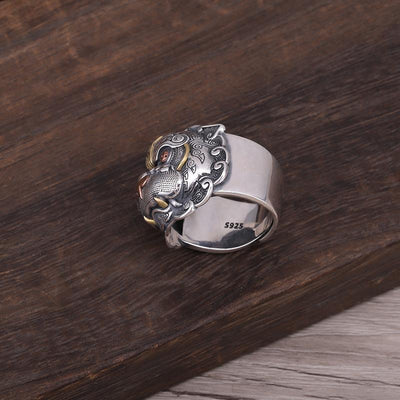 Mythical Pixiu Ring - Buddha Walks Shop