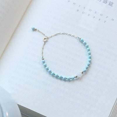 Lucky Natural Turquoise Protection Bracelet - Buddha Walks Shop