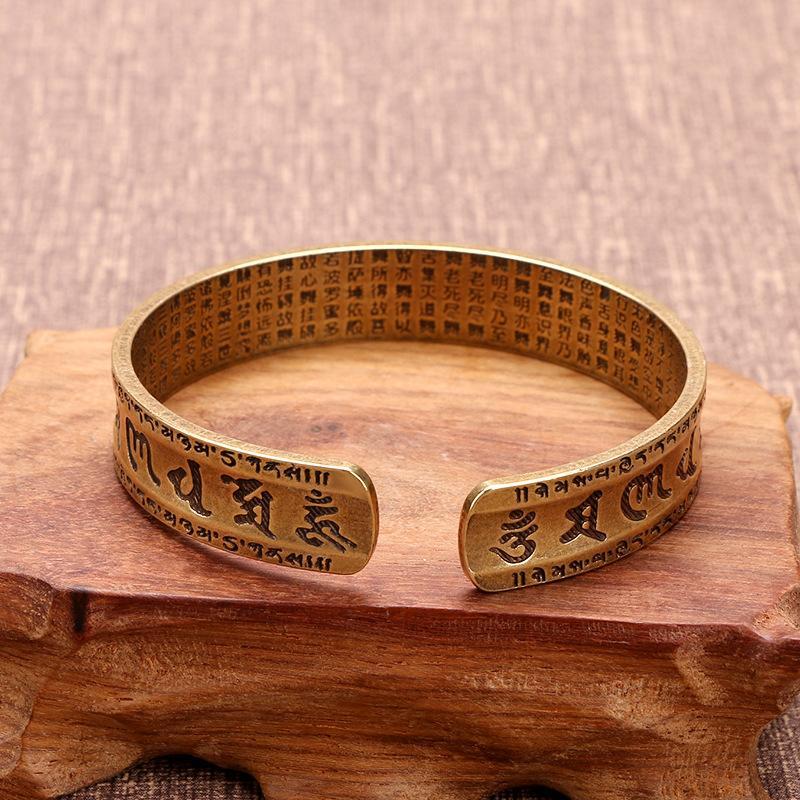 Six Character Great Bright Mantra Bracelet - Buddha Walks Shop