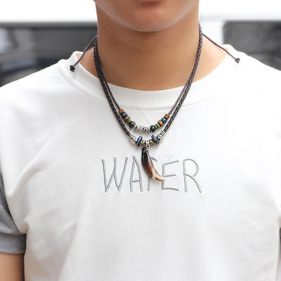 Wolf Tooth Amulet Necklace - Buddha Walks Shop