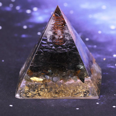 Labradorite Repel Evil Spirits Orgonite Pyramid - Buddha Walks Shop