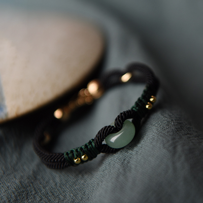 Love and Good Luck  Jade Bracelet - Buddha Walks Shop