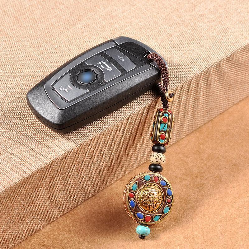 Auspicious Lucky Snail Keychain - Buddha Walks Shop