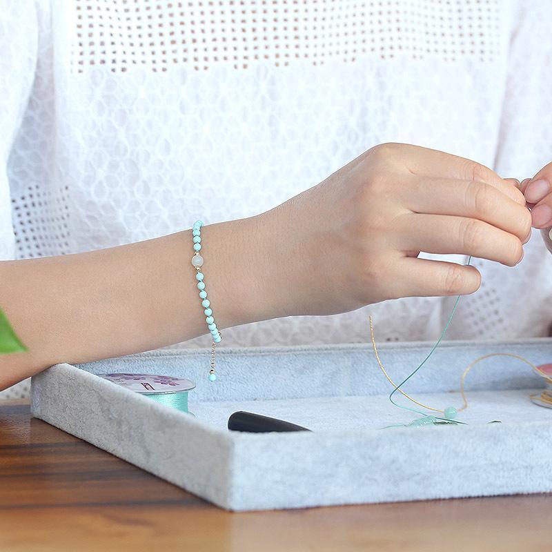 Lucky Natural Turquoise Protection Bracelet - Buddha Walks Shop