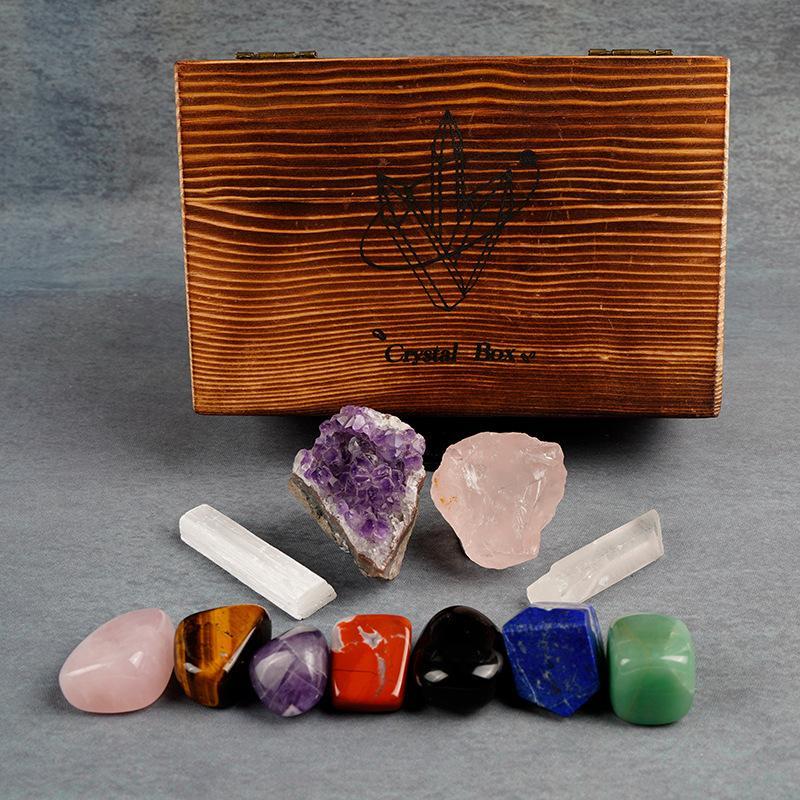 7 Chakra Stones Meditation &amp; Healing Box - Buddha Walks Shop