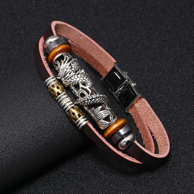 Chinese Dragon Wealth Bracelet - Buddha Walks Shop