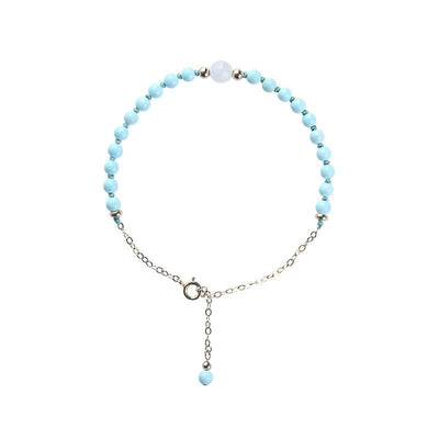 Lucky Natural Turquoise Protection Bracelet - Buddha Walks Shop