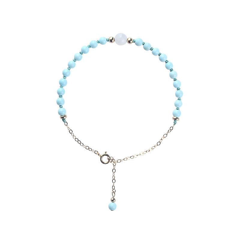 Lucky Natural Turquoise Protection Bracelet - Buddha Walks Shop