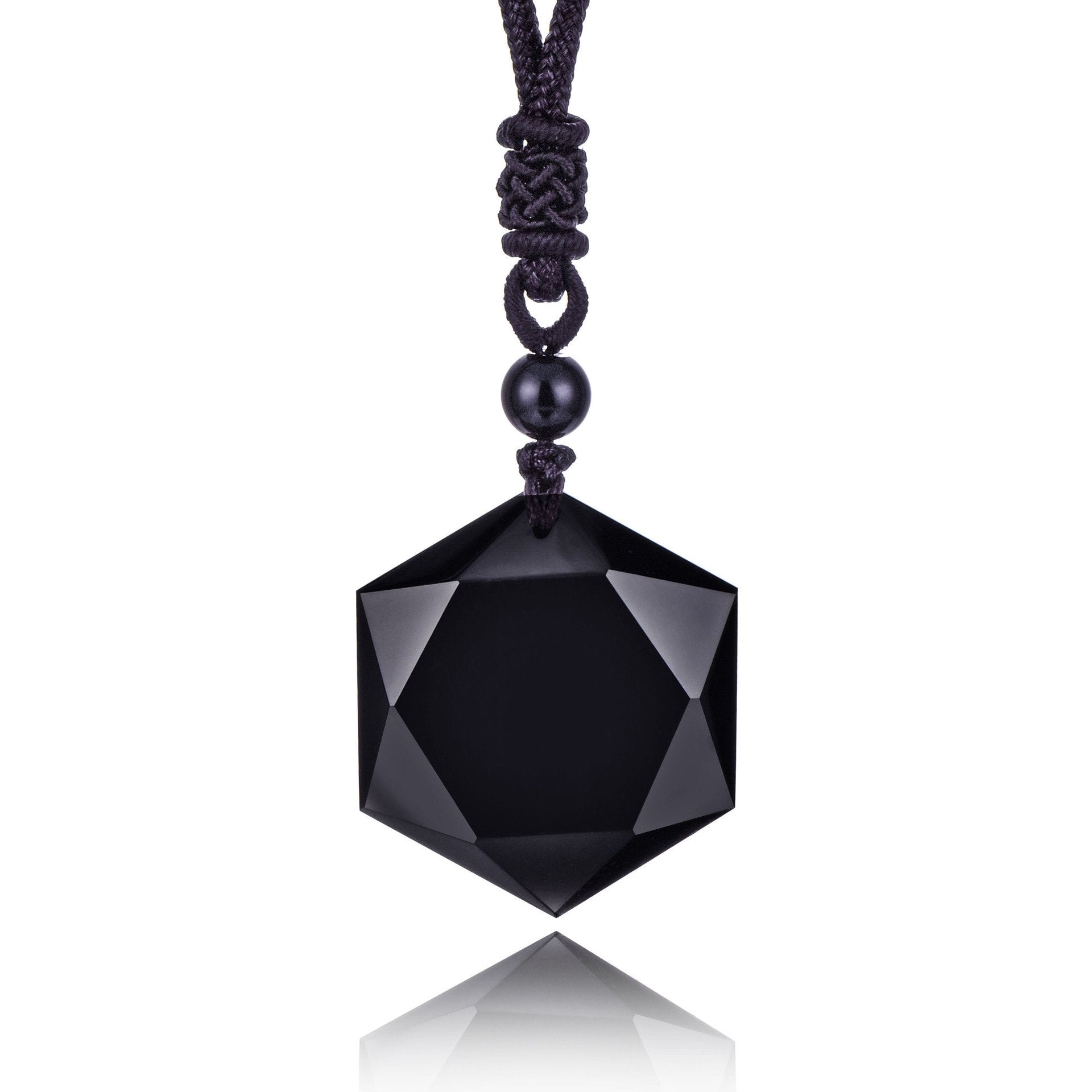 Premium Black Obsidian Talisman - Buddha Walks Shop