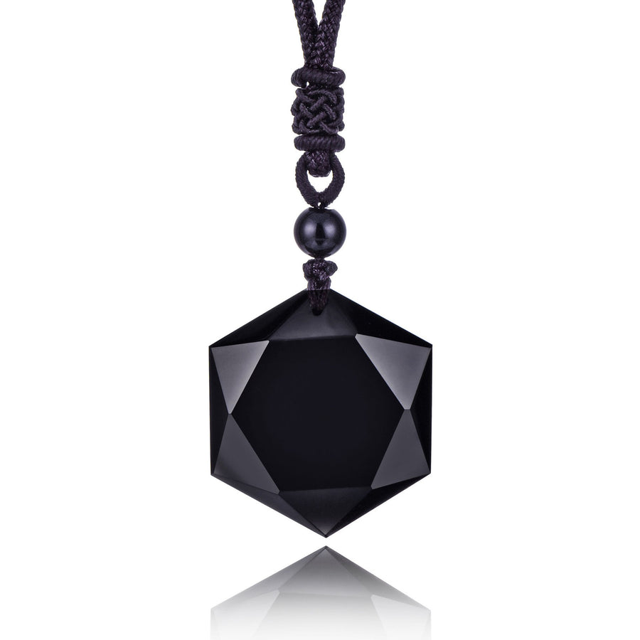 Premium Black Obsidian Talisman - Buddha Walks Shop