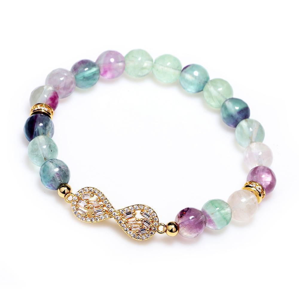 Natural Fluorite Healing Bracelet - Buddha Walks Shop