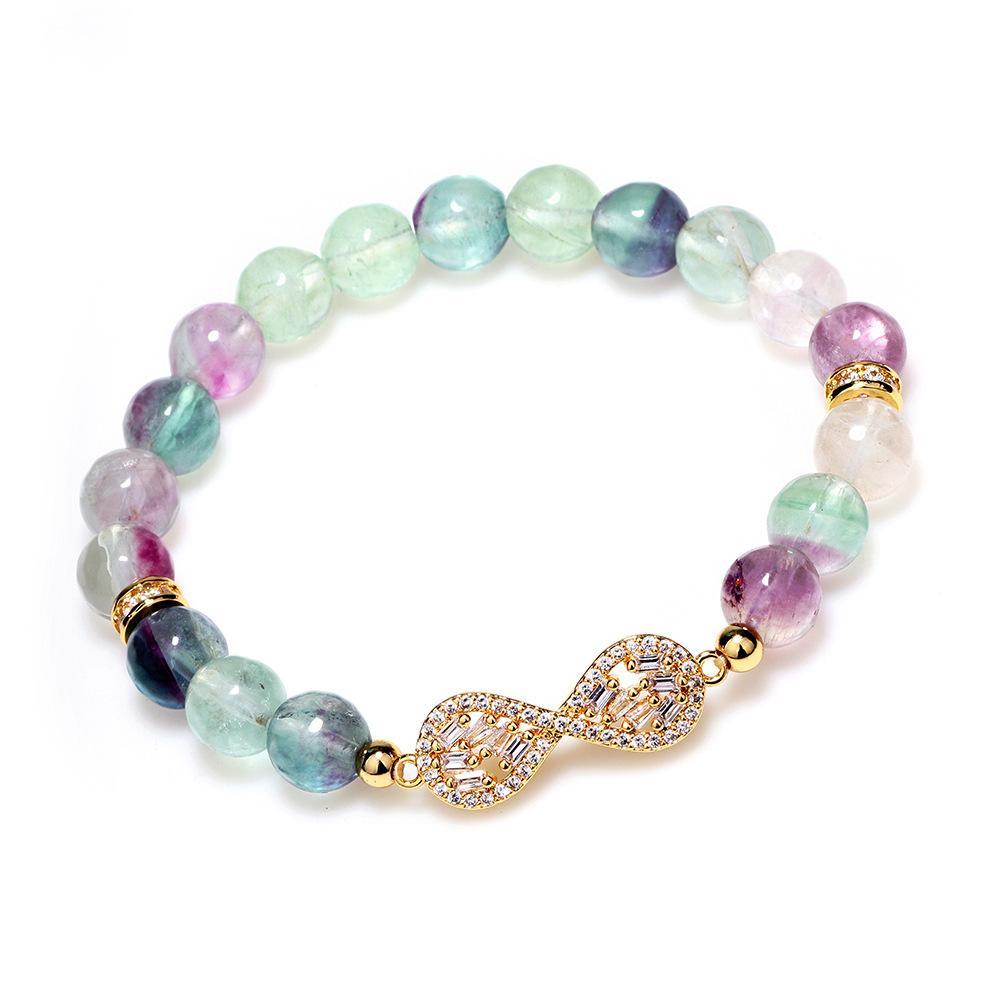 Natural Fluorite Healing Bracelet - Buddha Walks Shop
