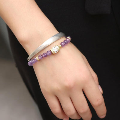 Natural Amethyst Healing Bracelet - Buddha Walks Shop