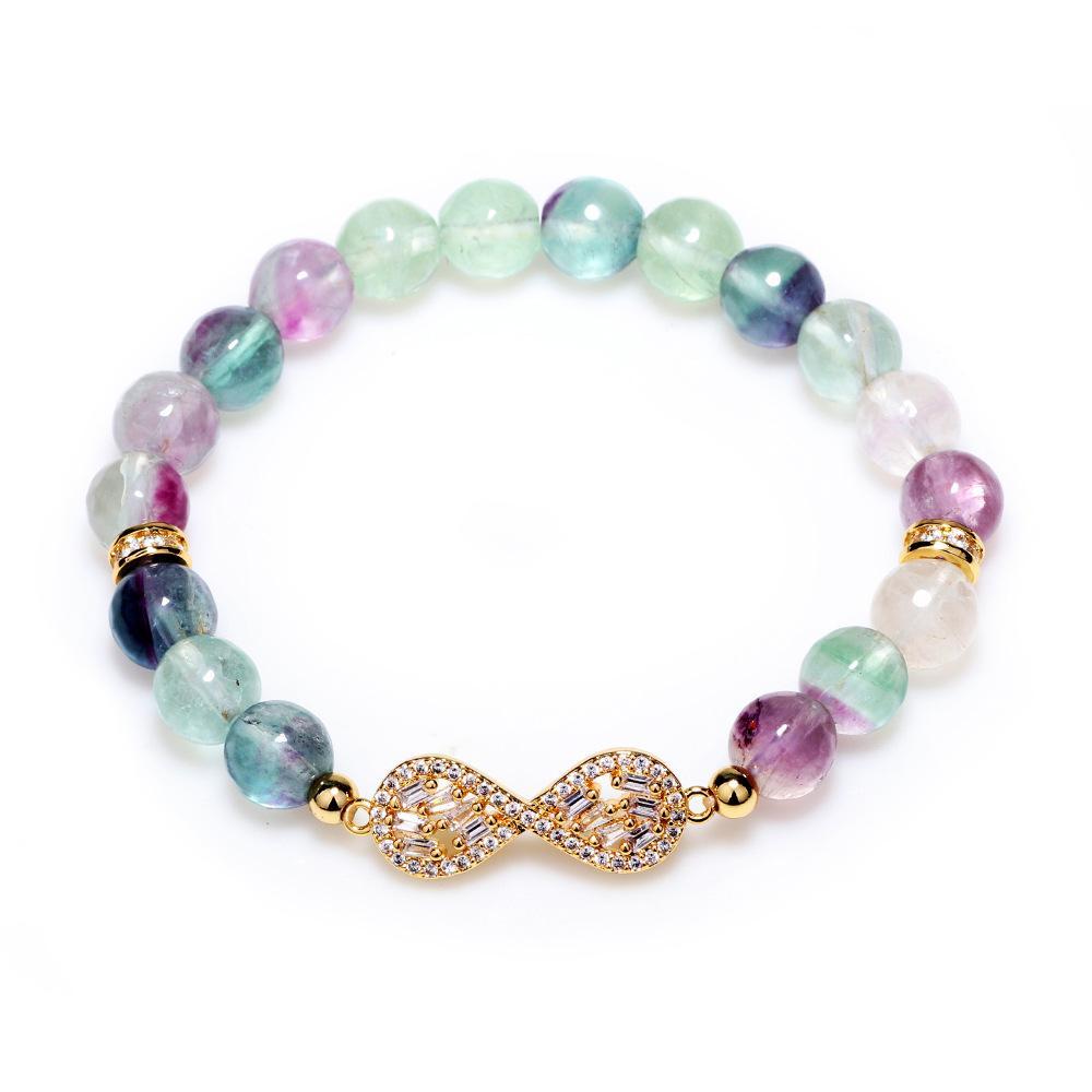 Natural Fluorite Healing Bracelet - Buddha Walks Shop