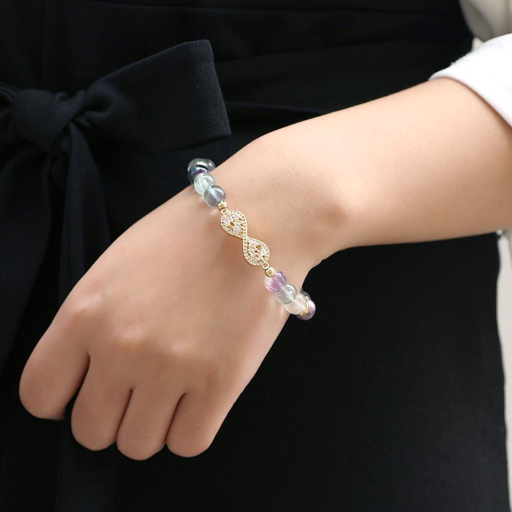 Natural Fluorite Healing Bracelet - Buddha Walks Shop