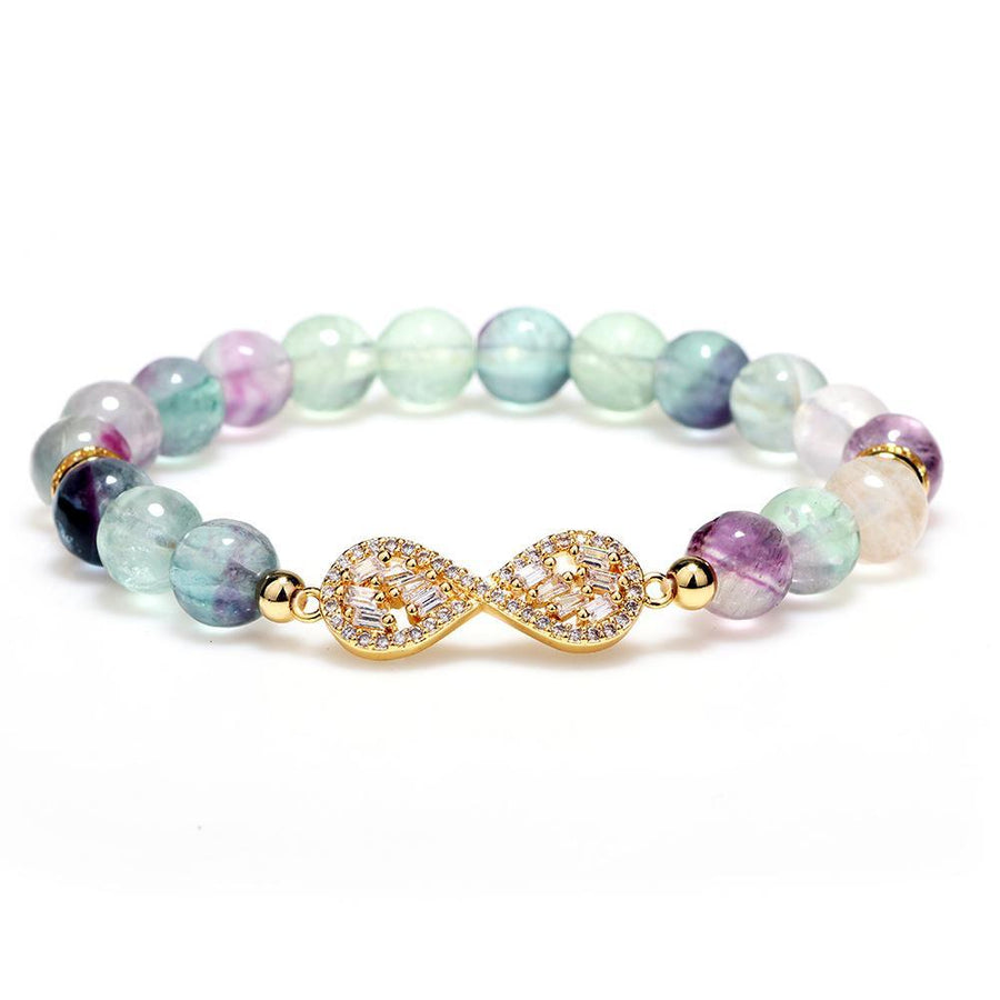 Natural Fluorite Healing Bracelet - Buddha Walks Shop