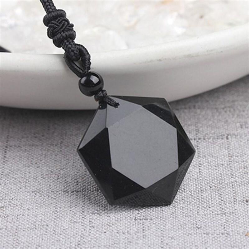Premium Black Obsidian Talisman - Buddha Walks Shop