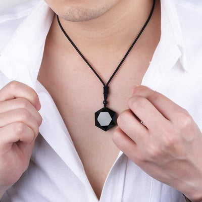 Premium Black Obsidian Talisman - Buddha Walks Shop
